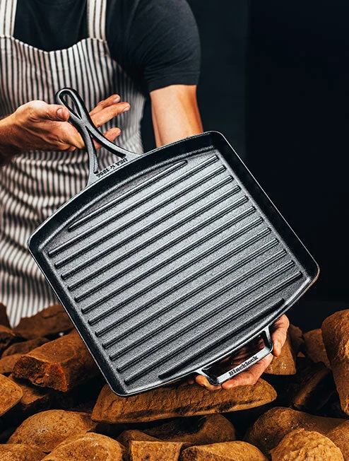 Blacklock 12 Inch Lightweight Cast Iron Grill Pan - Image 3