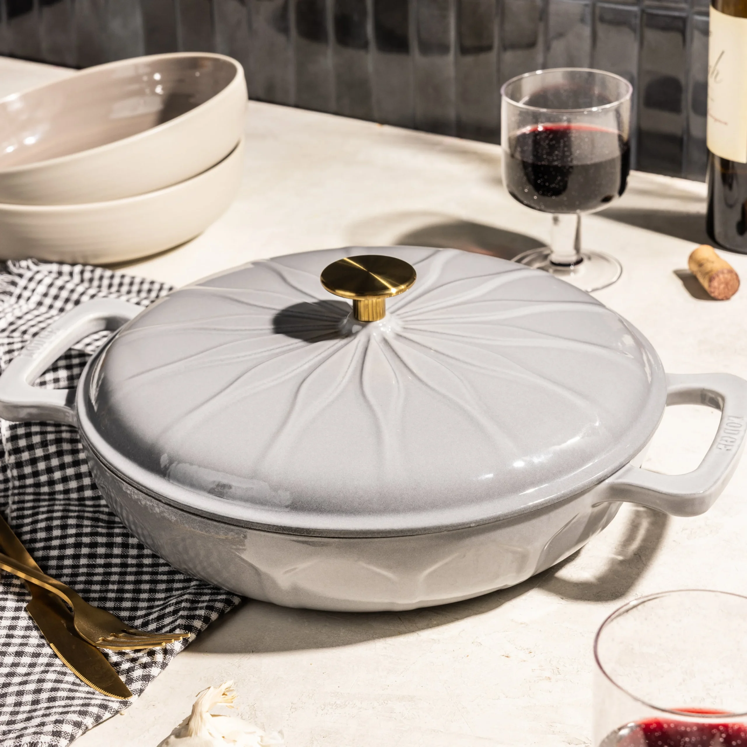 Luxe 3.6 Quart Enameled Cast Iron Braiser - Image 16