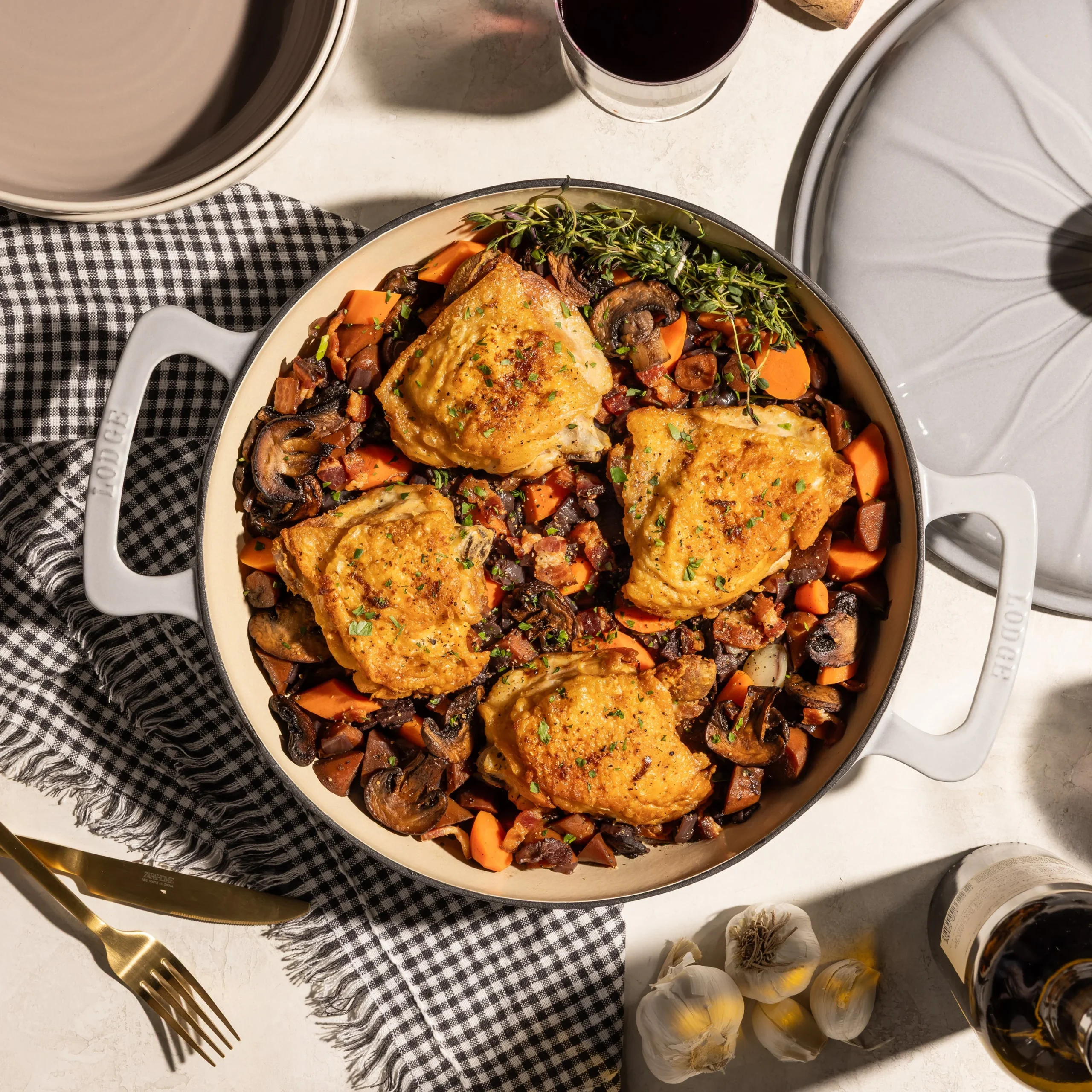 Luxe 3.6 Quart Enameled Cast Iron Braiser - Image 18