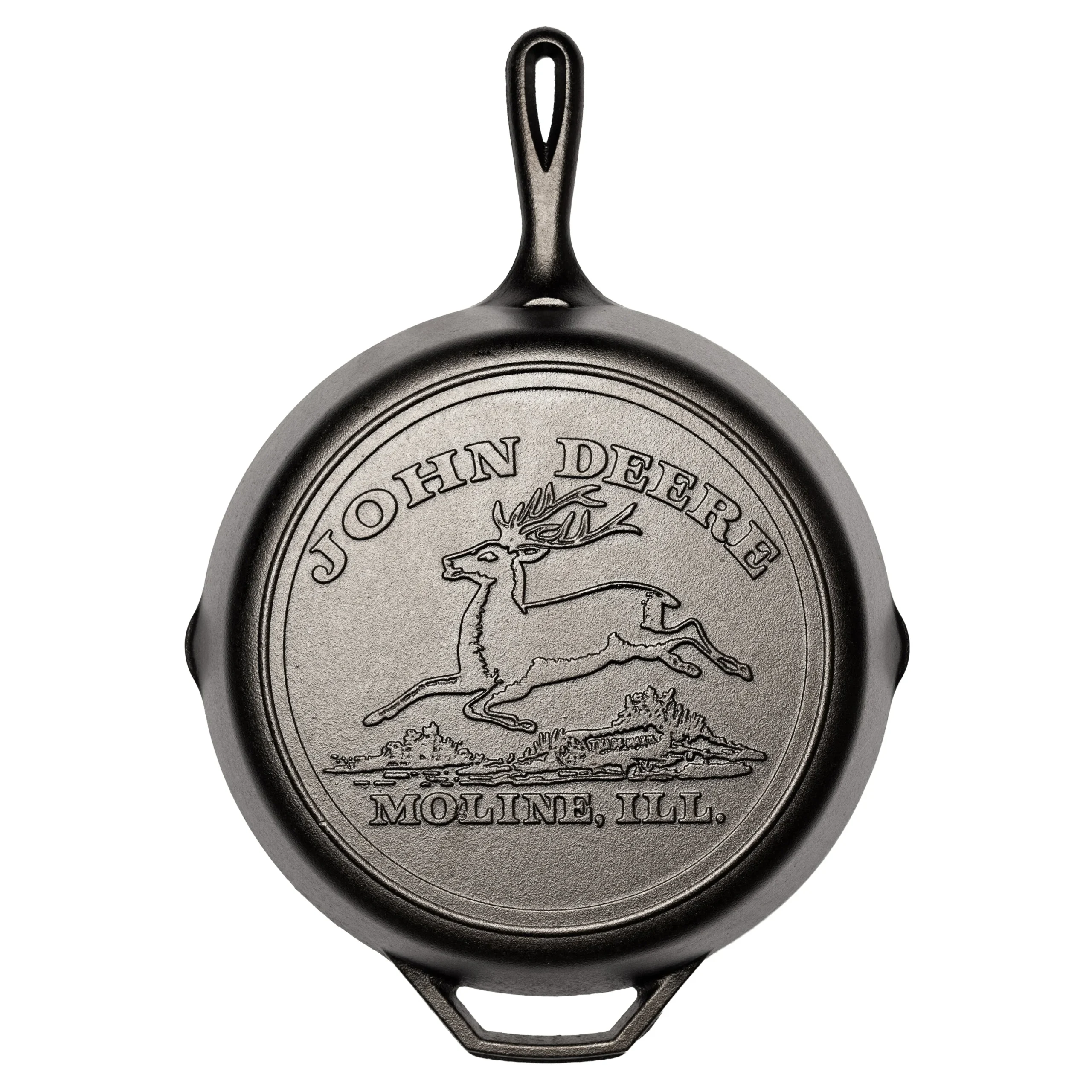 12 Inch Seasoned Cast Iron Skillet, John Deere Hometown - Image 5