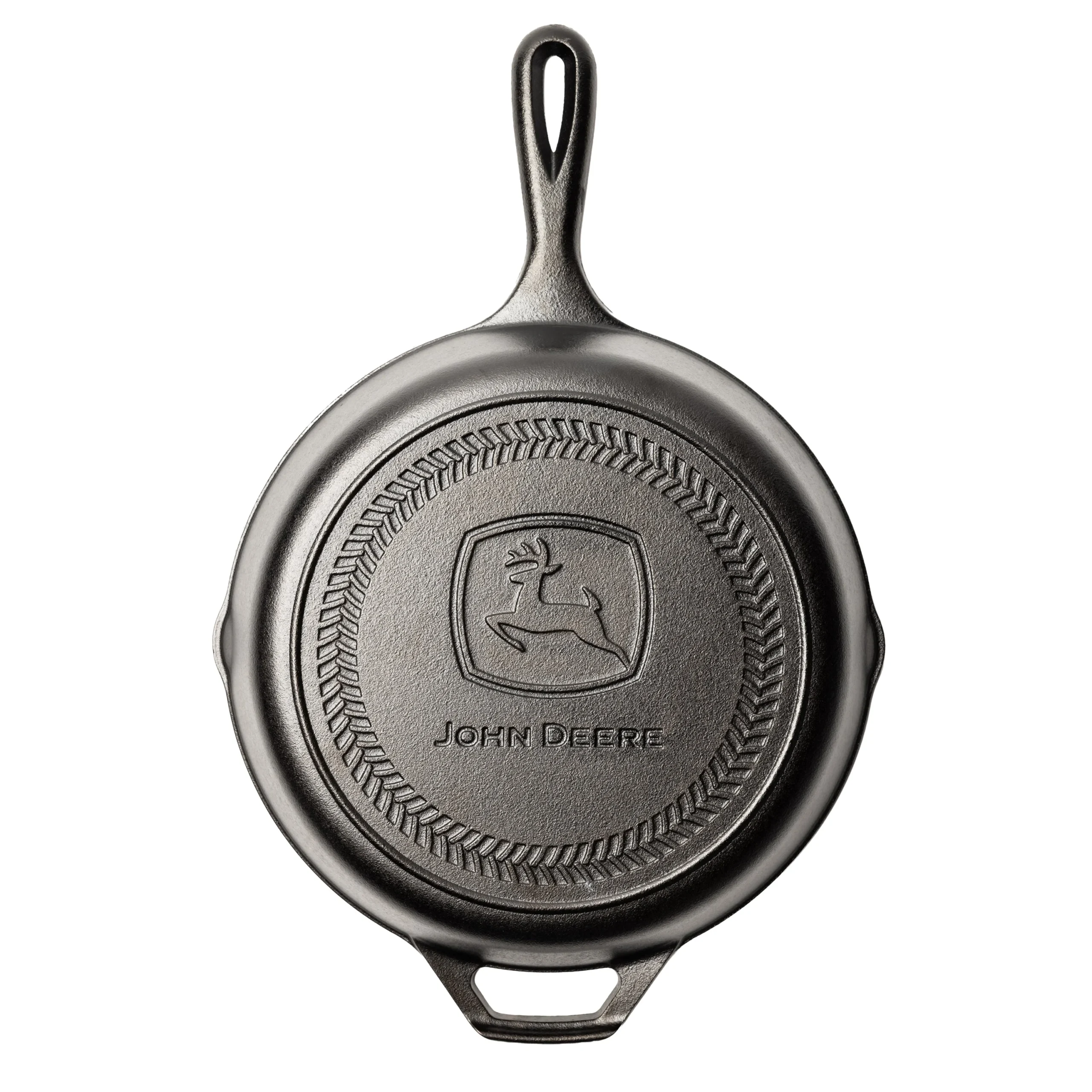 10.25 Inch Seasoned Cast Iron Skillet, John Deere Logo - Image 5