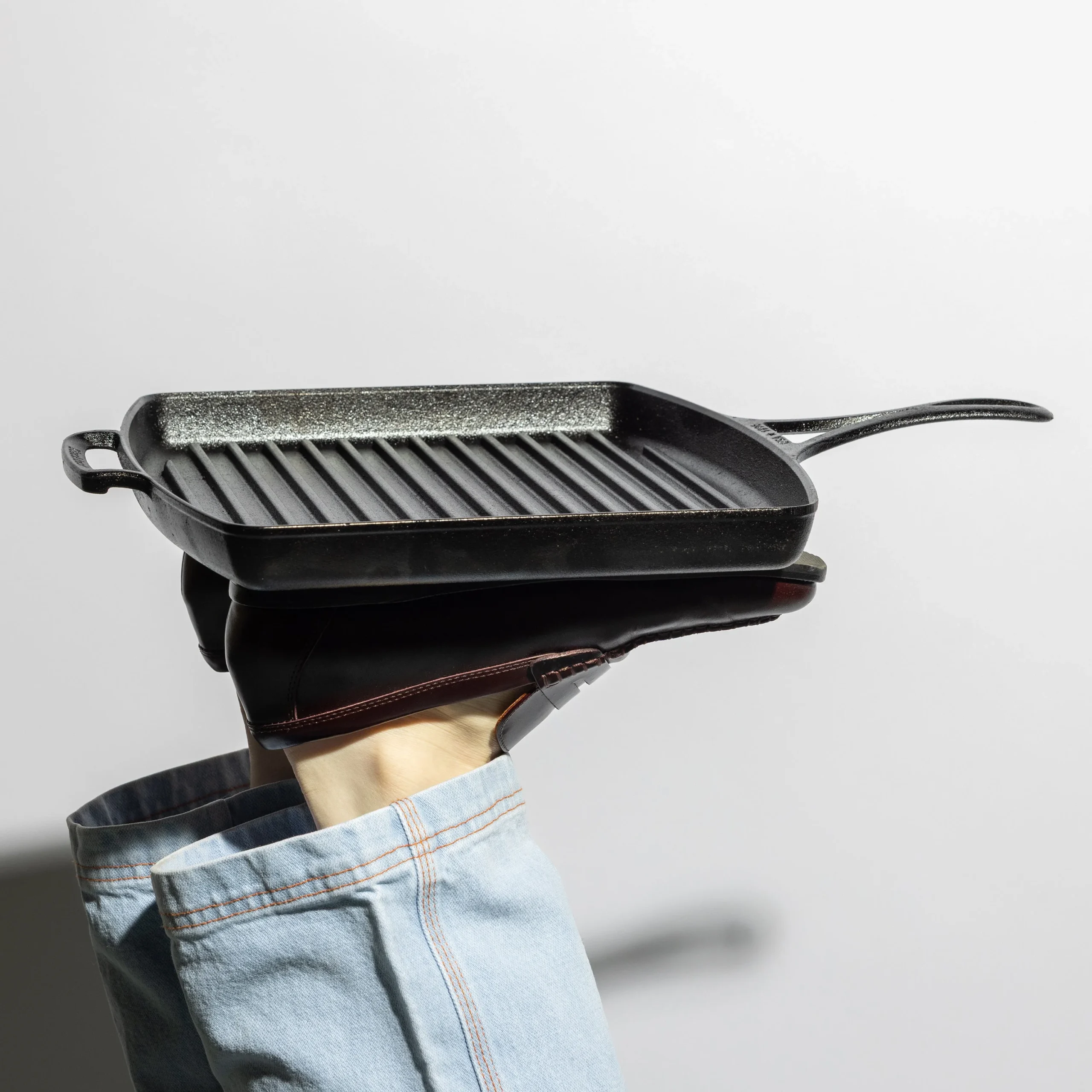 Blacklock 12 Inch Lightweight Cast Iron Grill Pan - Image 5