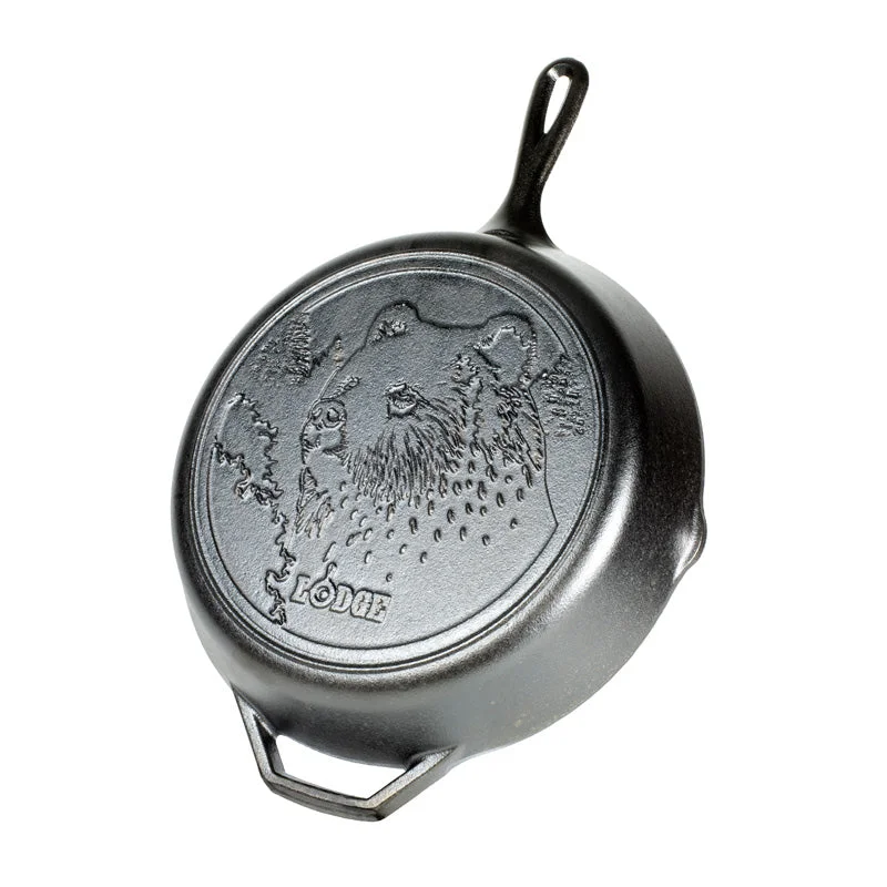Wildlife Series™ 12 Inch Cast Iron Bear Skillet - Image 7