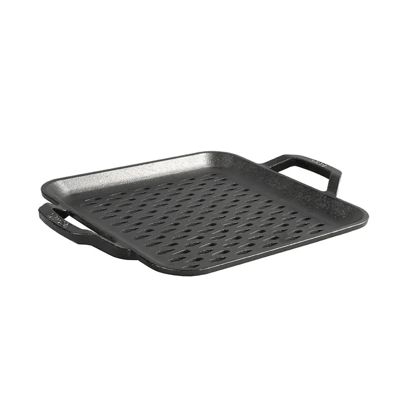 Chef Collection 11 Inch Cast Iron Square Grill Topper - Image 8