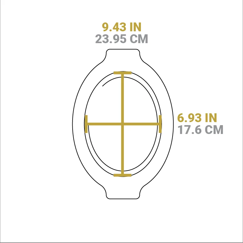 Grip Style Oval Wood Underliner - Image 3