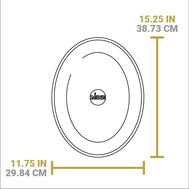 13.25 Inch Jumbo Oval Walnut Wood Underliner - Image 7