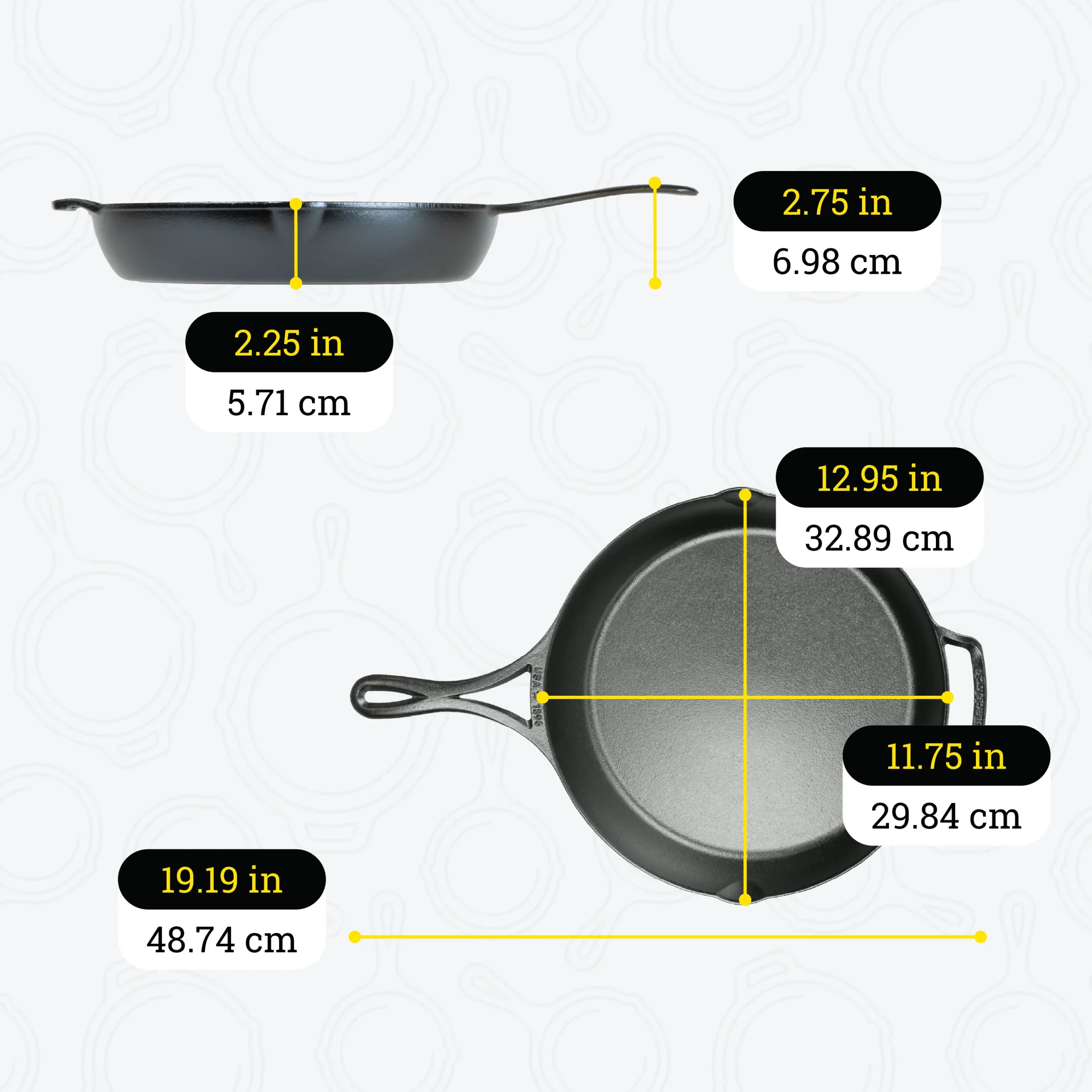 Blacklock Lightweight Cast Iron Skillet Set - Image 8
